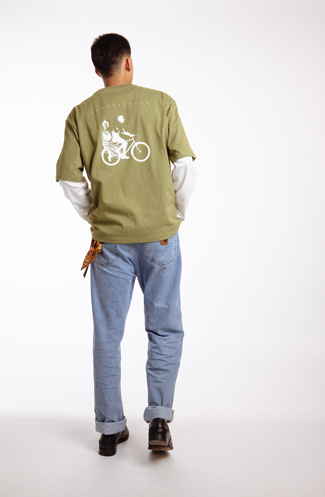 BGM X ENDY t-shirt | olive green - boxy fit