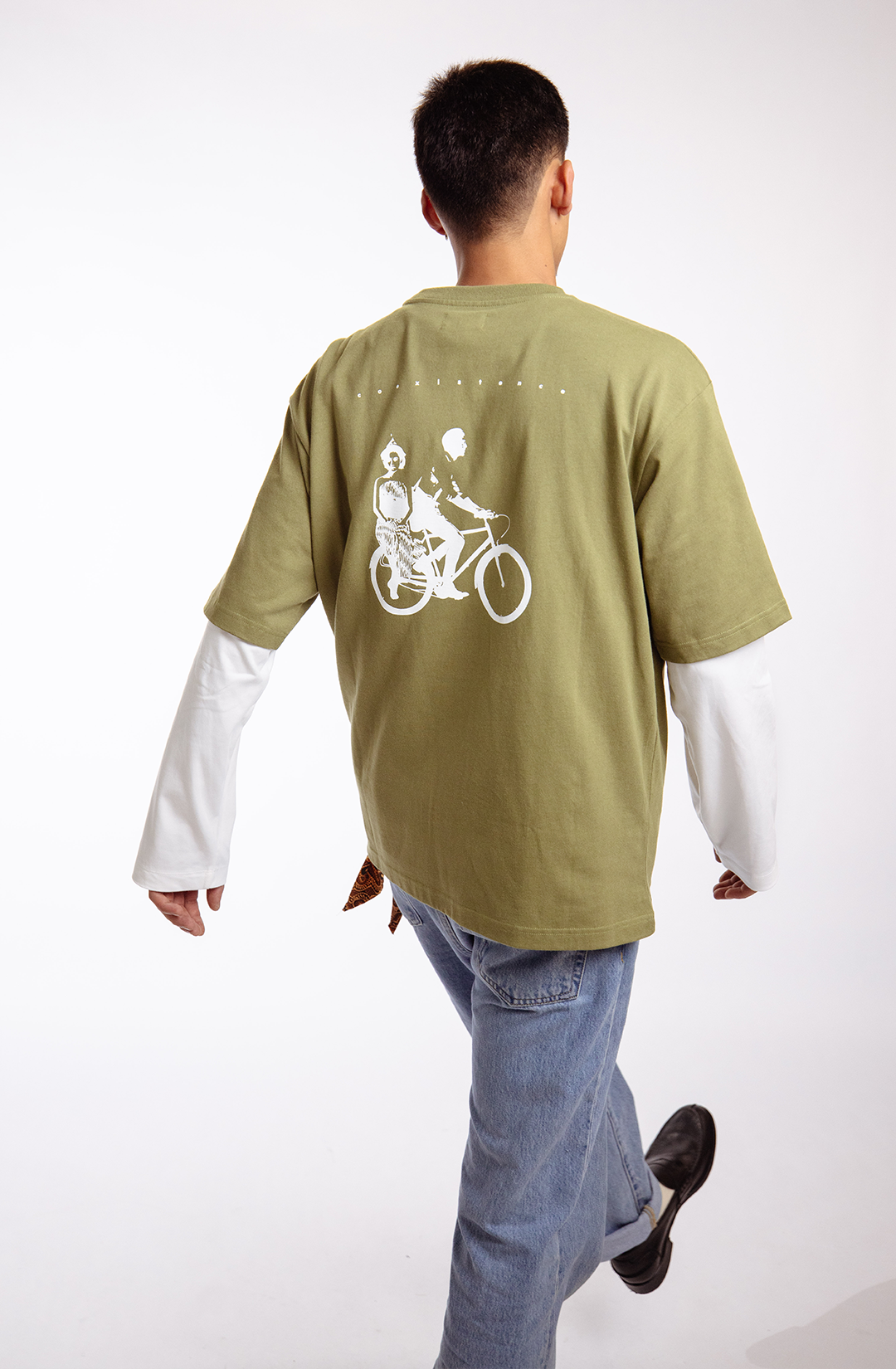 Coexistence t-shirt | olive green - boxy fit