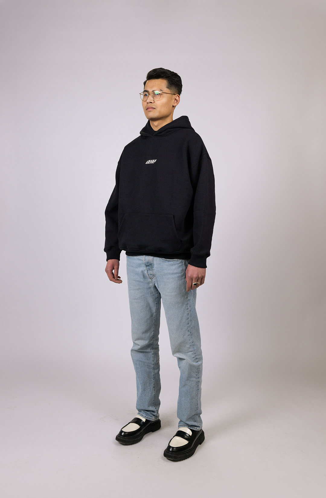 Essential hoodie | black - relaxed fit
