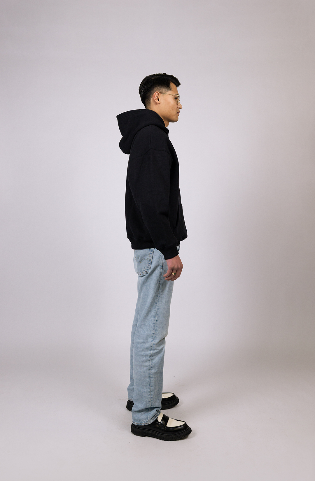 Essential hoodie | black - relaxed fit