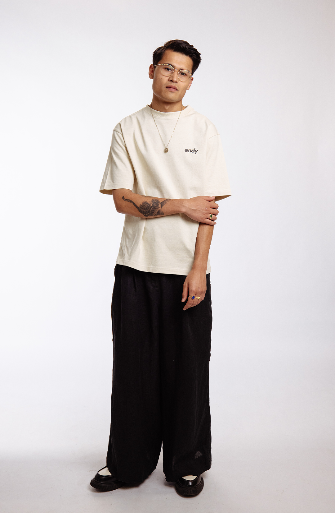 BGM X ENDY t-shirt | off-white - boxy fit