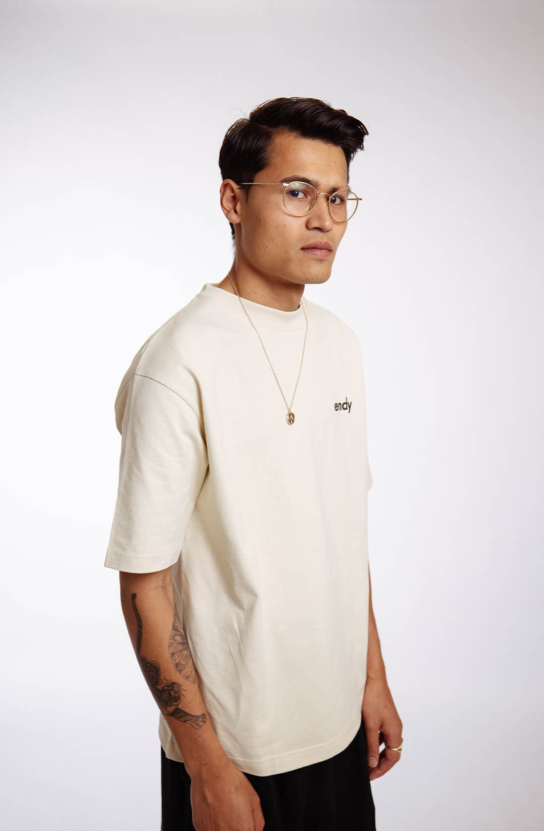BGM X ENDY t-shirt | off-white - boxy fit