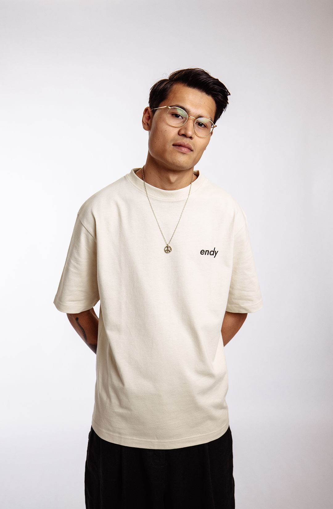 BGM X ENDY t-shirt | off-white - boxy fit