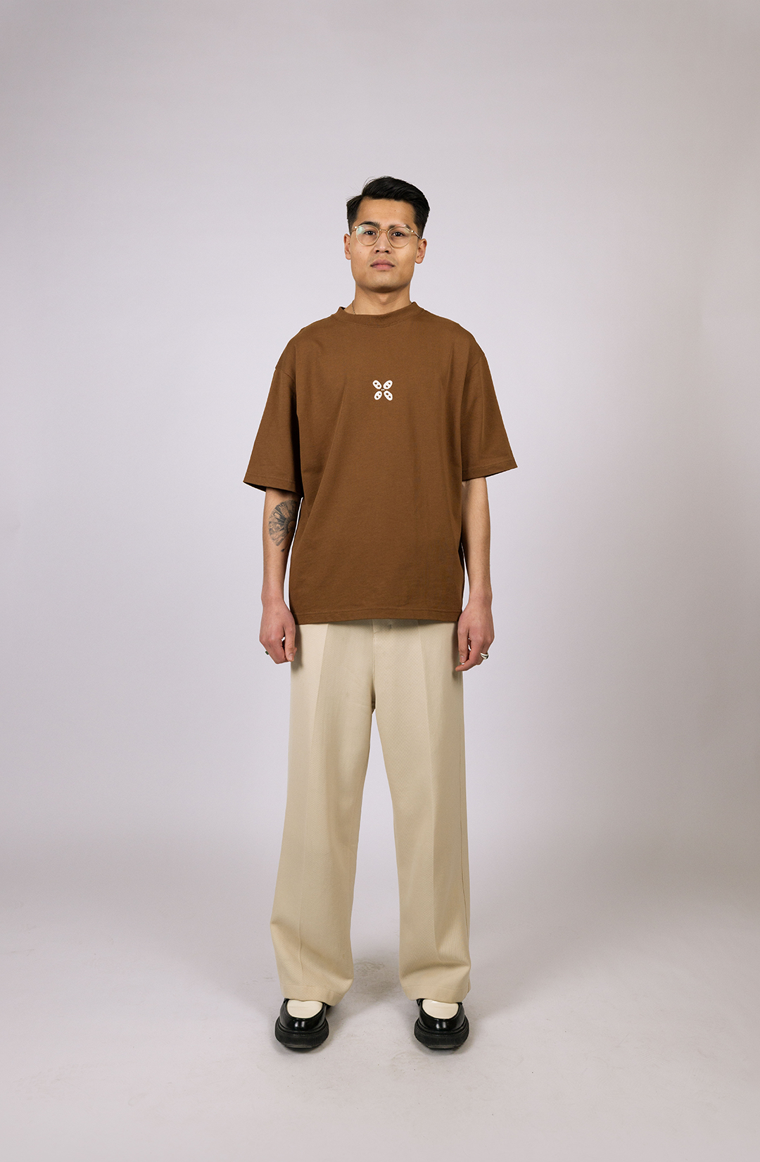 The Lily t-shirt | brown - boxy fit