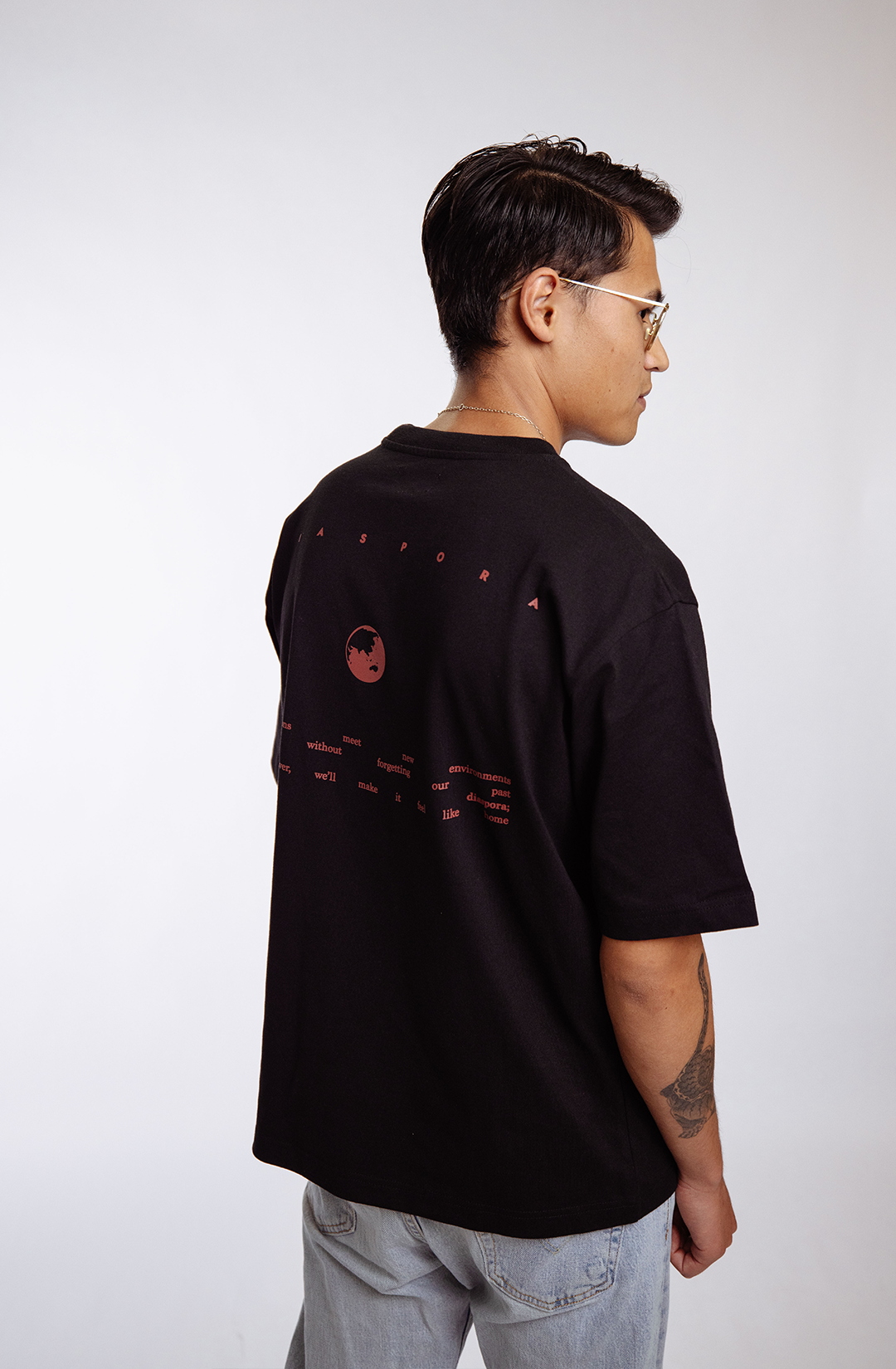 The Diaspora t-shirt | black - boxy fit