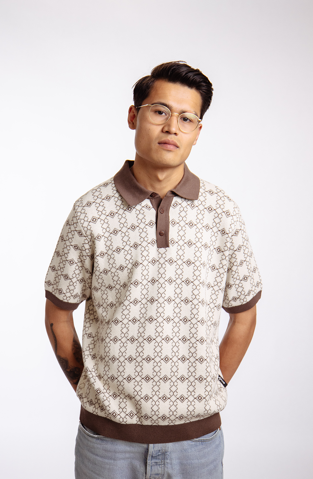 Patterned Polo - Regular fit