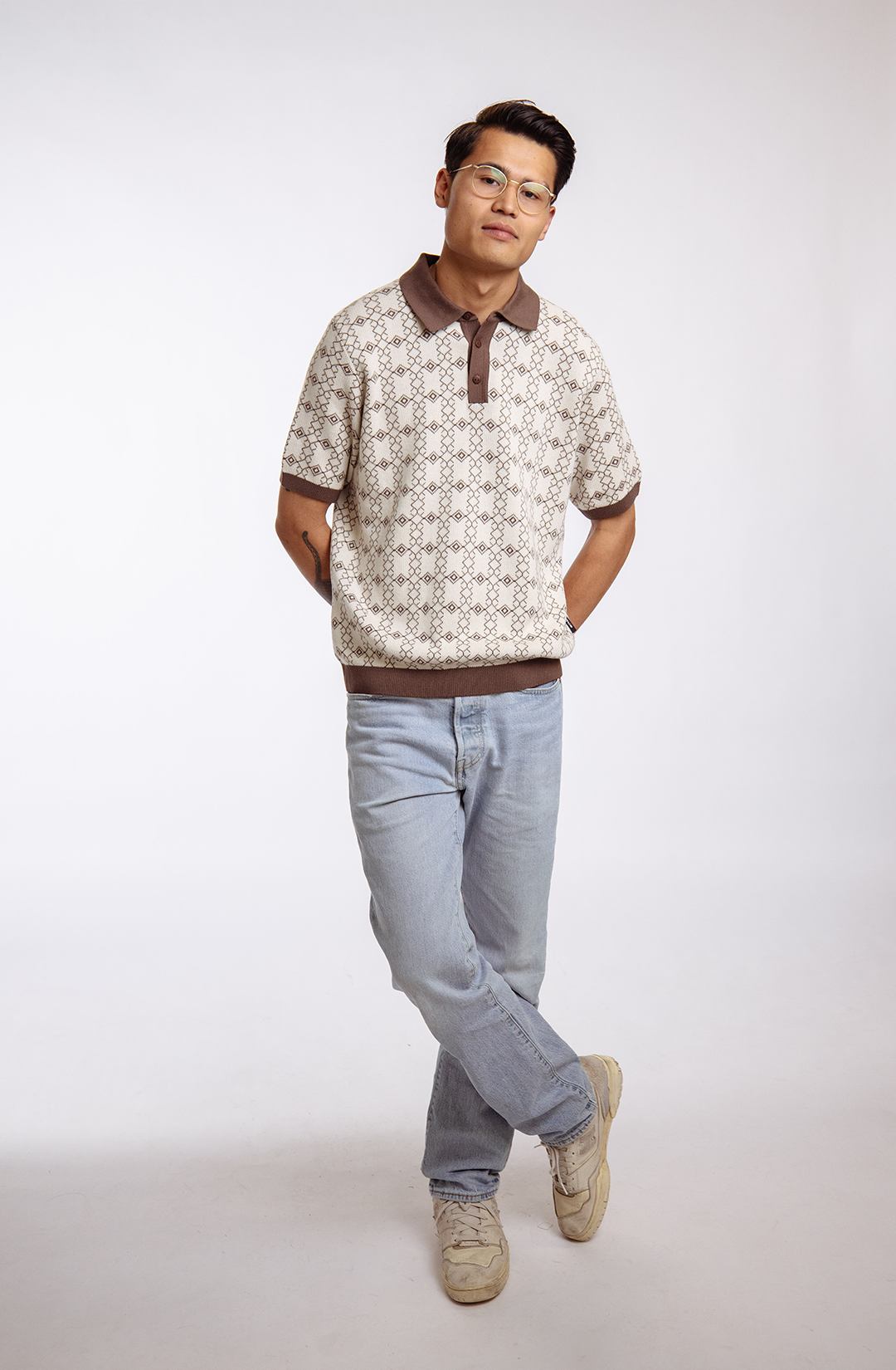 Patterned Polo - Regular fit