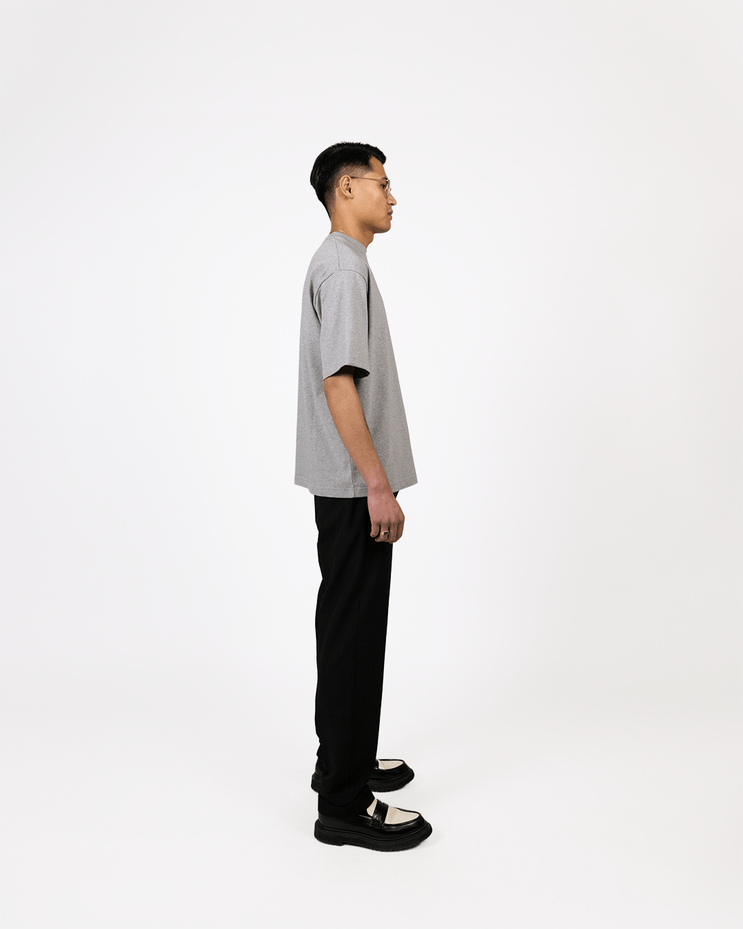 Essential T-shirt Grey - boxy Fit - Endy