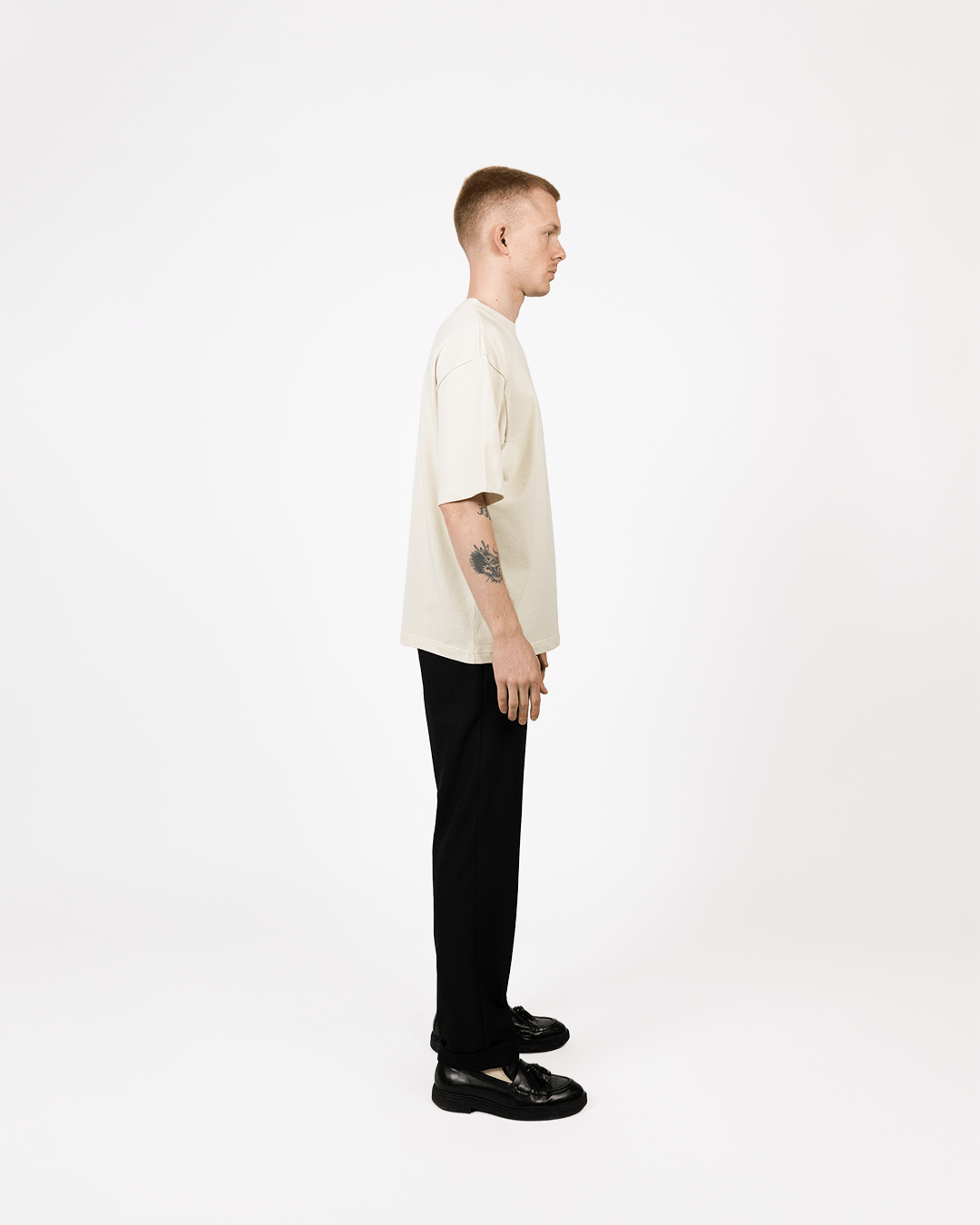 Essential T-shirt Off - White - boxy Fit - Endy