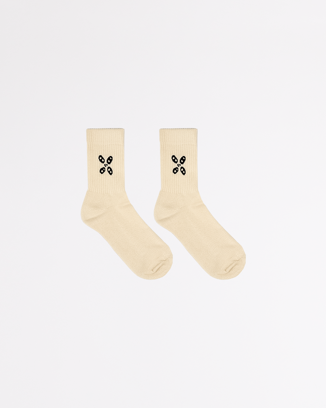 Off - white Coffee Beans Crew Socks 2 - pack - Endy