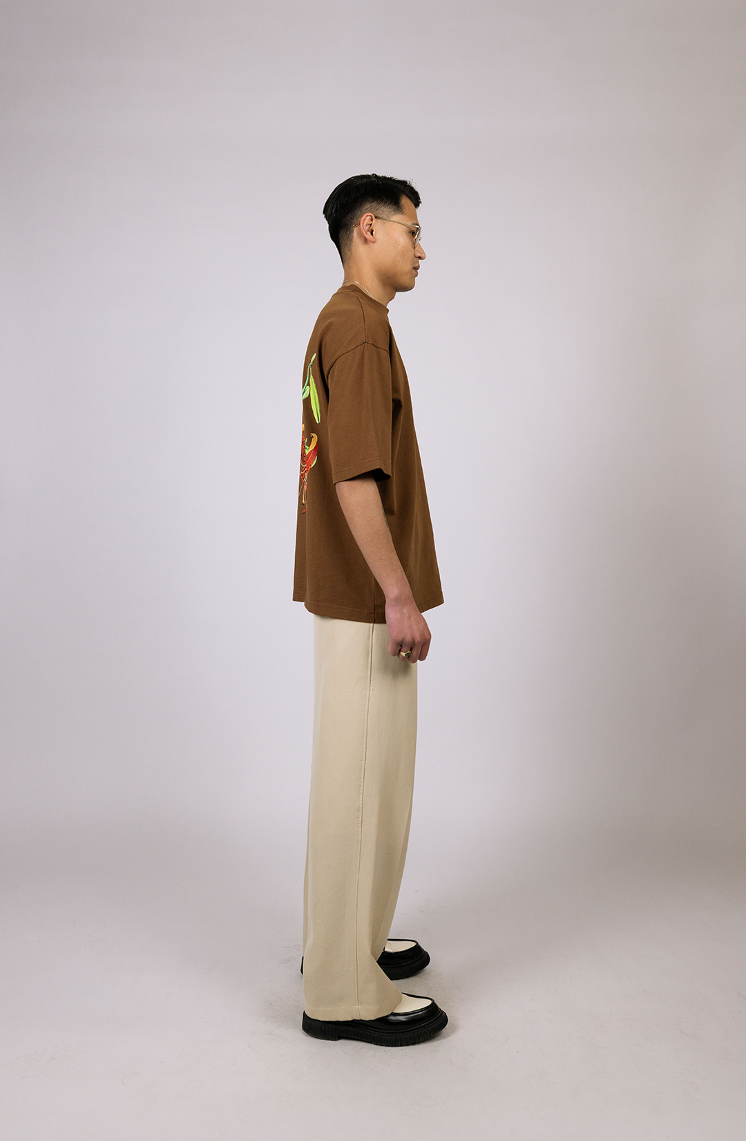 The Lily t-shirt | brown - boxy fit