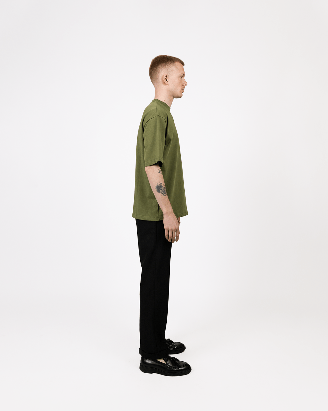Essential T-shirt Green - Relaxed Fit - Endy