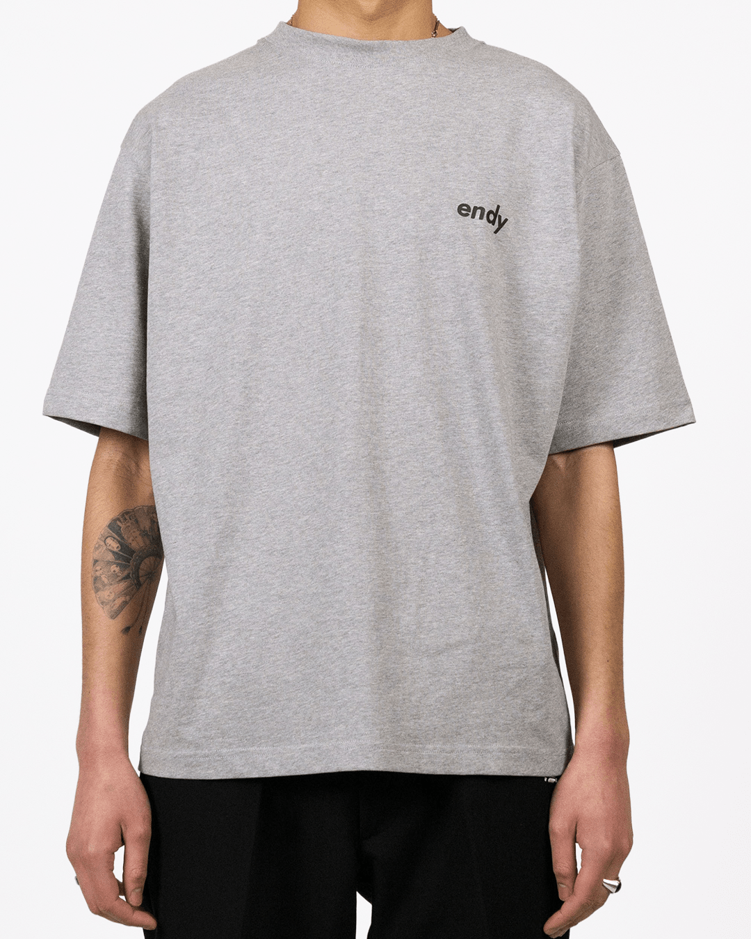 Essential T-shirt Grey - boxy fit - Endy